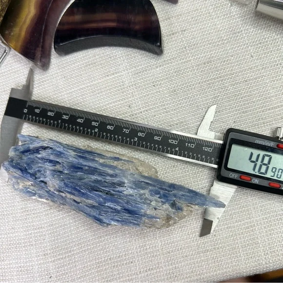 Blue kyanite raw piece (4.8” long) - Picture 4 of 5